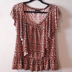 Allen B floral print top